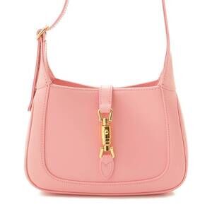 Gucci Jackie Hobo Leather Shoulder Bag Salmon Pink
